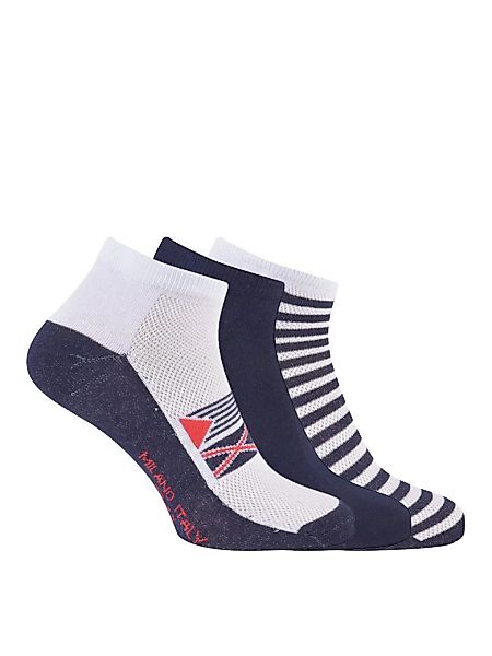 MILANO ITALY Sneaker Socken 3er Pack, marine günstig online kaufen