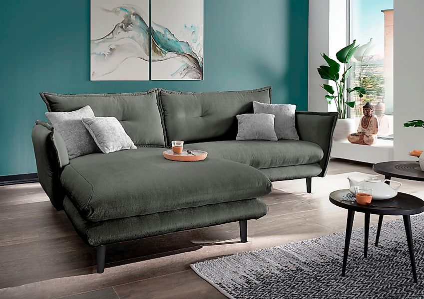 INOSIGN Ecksofa »Lazio modernes Design, bequem, schmale Armlehnen, OTTOs Ch günstig online kaufen