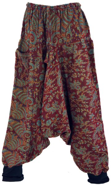 Guru-Shop Relaxhose Flauschige Haremshose, Boho Pluderhose,.. günstig online kaufen