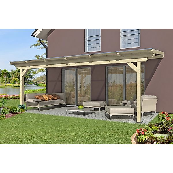 Skan Holz Terrassenüberdachung Ancona 648 cm x 350 cm günstig online kaufen