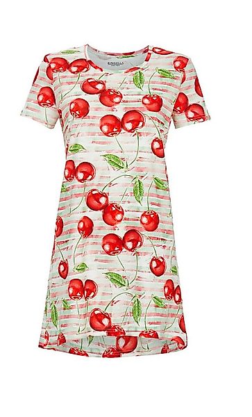 Ringella Nachthemd - Bigshirt Kurzarm aus reiner Baumwolle mit Kirschen-Des günstig online kaufen