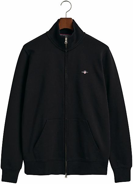 Gant Sweatjacke "REG SHIELD FULL ZIP SWEAT", mit Logostickerei auf der Brus günstig online kaufen