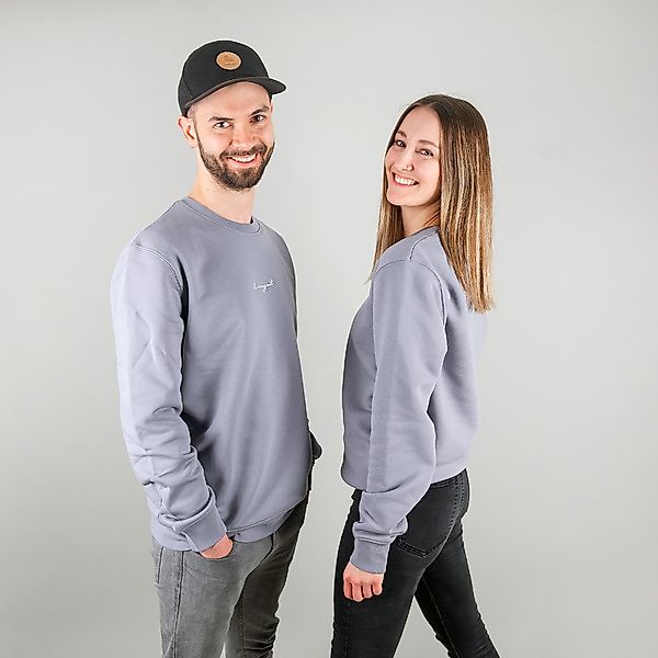 Unisex Pullover/sweater Aus Bio-baumwolle Dressgoat - Grau/blau günstig online kaufen