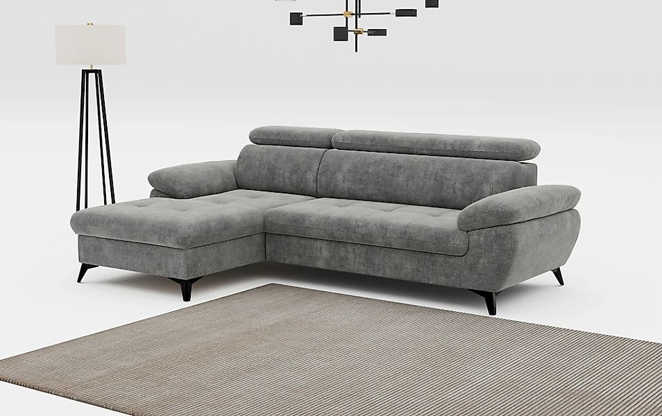 COTTA Ecksofa "Hudson L-Form", mit Kopfteilverstellung, wahlweise mit Bettf günstig online kaufen