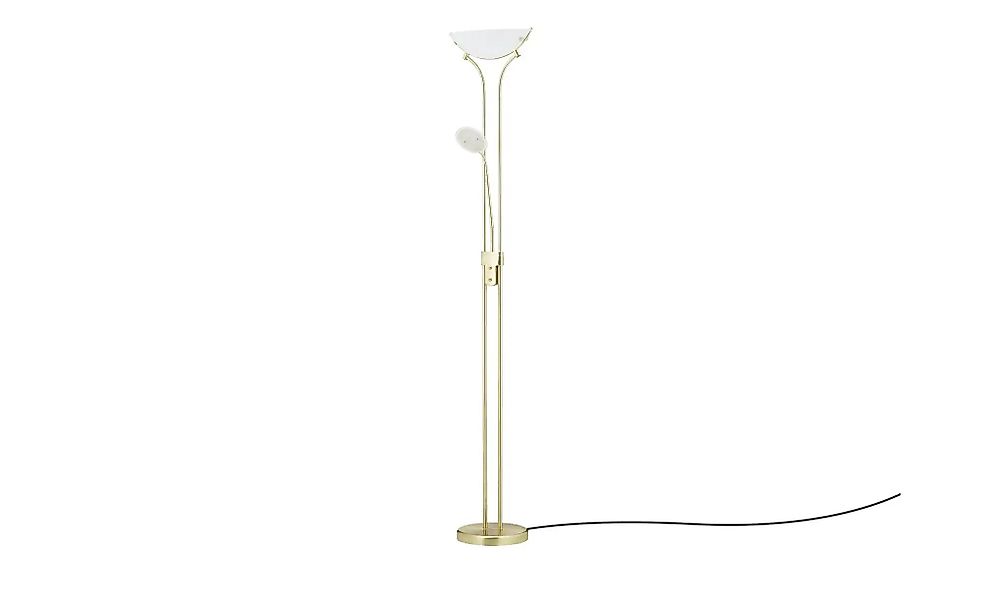 KHG LED-Deckenfluter, 2-flammig ¦ gold ¦ Maße (cm): H: 181  Ø: 25.5 Lampen günstig online kaufen