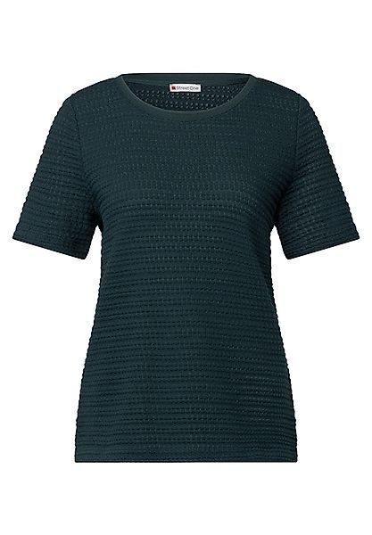 STREET ONE T-Shirt mit Strukturmuster günstig online kaufen