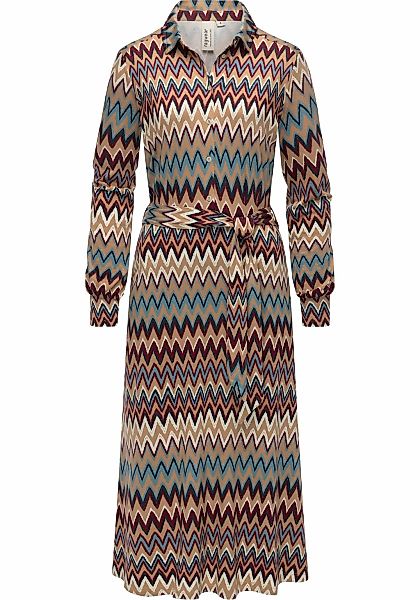Ragwear Blusenkleid "Plantee Print" Eingrifftaschen Modisches Damenkleid mi günstig online kaufen
