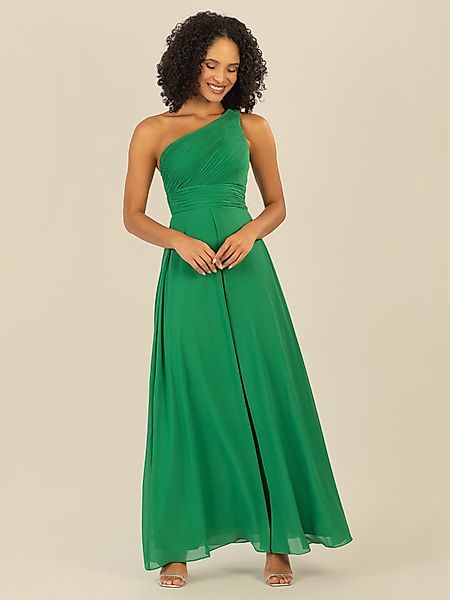 Apart Abendkleid mit Plissee- Drapierung vorne günstig online kaufen