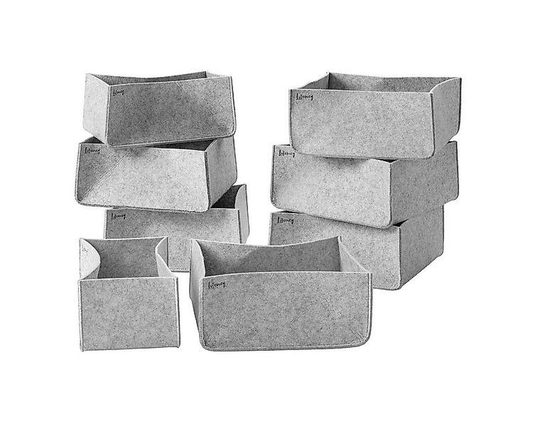 Lifeney Aufbewahrungsbox Aufbewahrungsbox 8er Set – Schrank Organizer günstig online kaufen