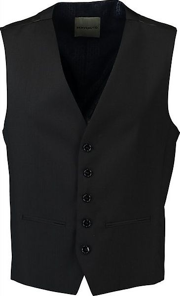 BENVENUTO. Anzugweste schwarz Modern Fit günstig online kaufen