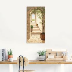 Artland Wandbild "Toskanischer Durchgang" Fenster & Türen 1 Stk. tlg. als A günstig online kaufen