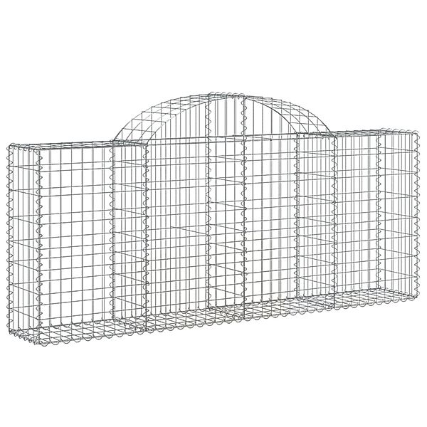 vidaXL Gabionen mit Hochbogen 18 Stk 200x30x80/100cm Eisen 1668858 günstig online kaufen