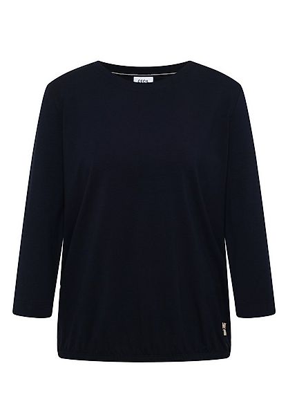 CECIL Langarmshirt Solid Piping T-Shirt günstig online kaufen