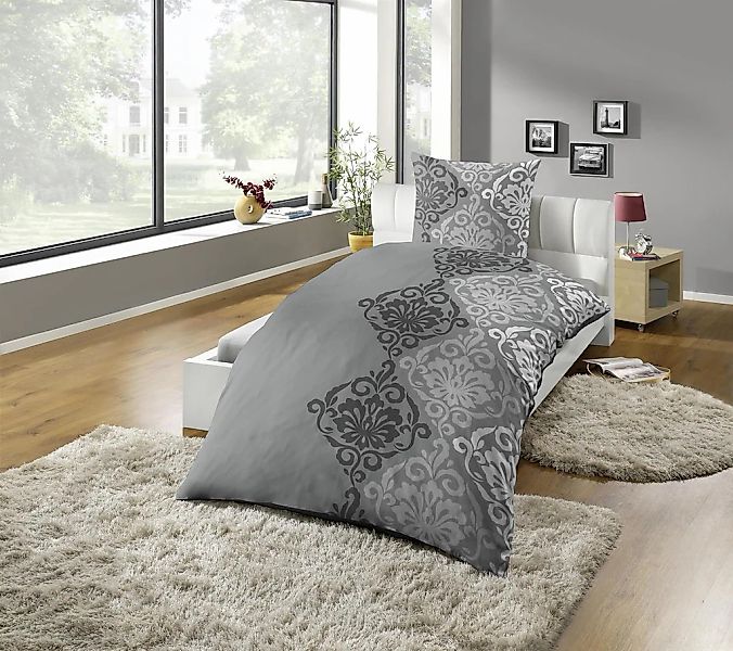 KiNZLER Bettwäsche "Bettwäsche Polycotton Flanell Bettwäsche" 2 tlg. Besond günstig online kaufen