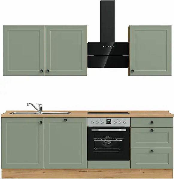 nobilia® Küchenzeile »"Cascada II"«, vormontiert, Breite 240 cm, Ausrichtun günstig online kaufen