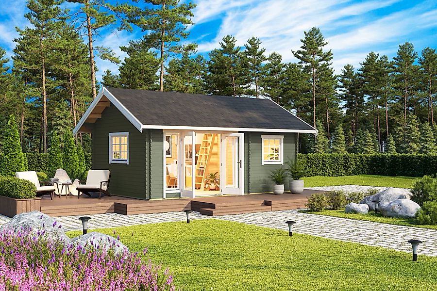 Nordic Holz Gartenhaus "CAROLINE 2.1" günstig online kaufen