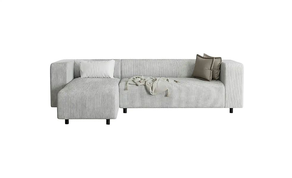 S-STYLE Ecksofa  Oskar ¦ grau ¦ Maße (cm): B: 240 H: 65 Polstermöbel > Sofa günstig online kaufen