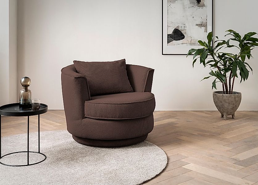Home affaire Drehsessel "MAISIE, Lese-Sessel, Love Seat," trendige Stoffe M günstig online kaufen