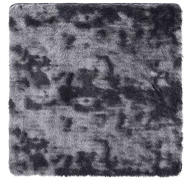 vidaXL Teppich Teppich Shaggy Hochflor NAVARRA Dunkelgrau 120x120 cm Polyes günstig online kaufen