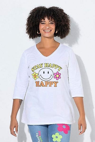 Angel of Style T-Shirt T-Shirt A-Linie Neon-Smiley 3/4-Ärmel günstig online kaufen