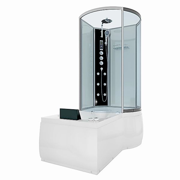 AcquaVapore Kombination Whirlpool Dusche K50-L03-WP Duschkabine Wanne 170x1 günstig online kaufen