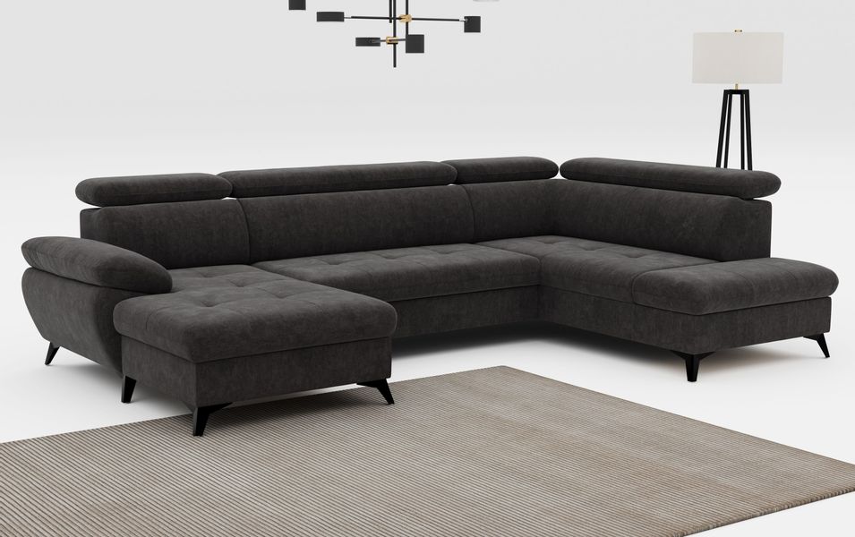 COTTA Wohnlandschaft Hudson U-Form, mit Kopfteilverstellung, günstig online kaufen