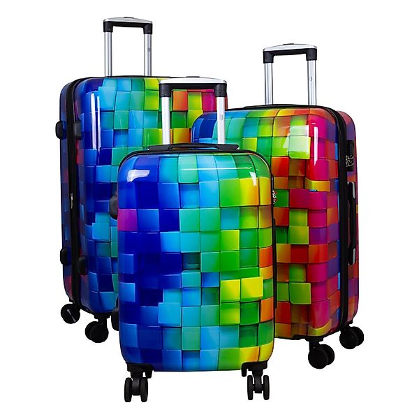 Trendyshop365 Hartschalen-Trolley Motivkoffer mit mehrfarbigem 3D günstig online kaufen