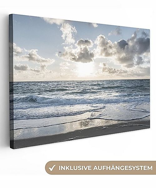 OneMillionCanvasses® Leinwandbild Meer - Wolken - Deutschland, Fotodruck (1 günstig online kaufen