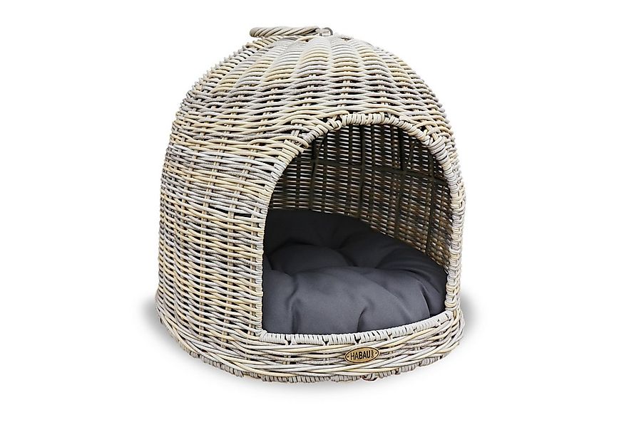 HABAU Tierbett Katzenhöhle / Katzenbett / Hunde- & Katzensofa, mit Kissen günstig online kaufen