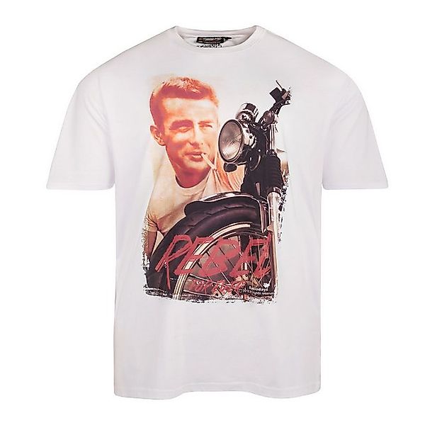north 56 4 Rundhalsshirt Replika by Allsize T-Shirt weiß mit Print Übergröß günstig online kaufen