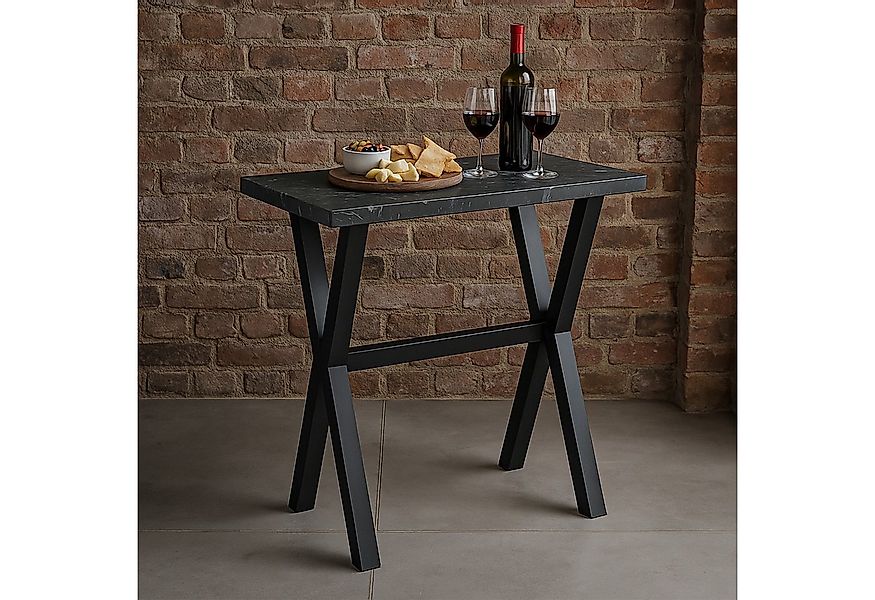 DUBI Möbel Bartisch LOTTE, schweres 4-Fuß oder X-Gestell, Metallgestell, Ho günstig online kaufen