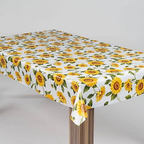 laro Tischdecke laro Wachstuch-Tischdecke Wachstischdecke Sonnenblumen günstig online kaufen