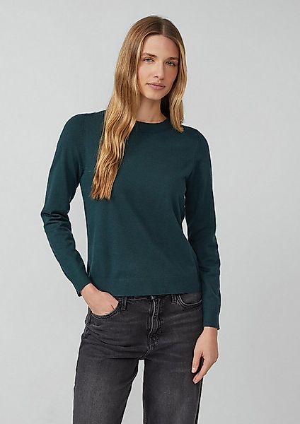 s.Oliver Longpullover Strickpullover Strickpullover aus Viskosemix günstig online kaufen