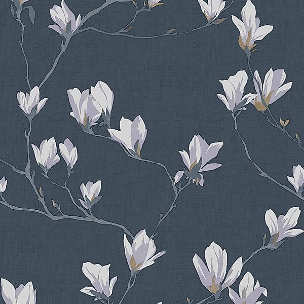LAURA ASHLEY Vliestapete Magnolia Grove, floral, gemustert, FSC® zertifizie günstig online kaufen