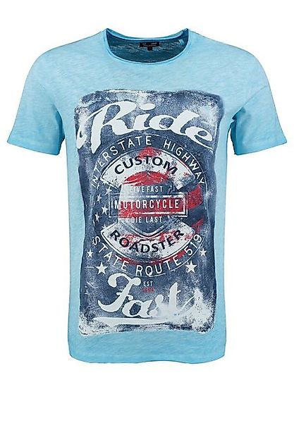 Key Largo T-Shirt T-Shirt Fast USA Biker Print Motiv vintage Look MT00667 R günstig online kaufen