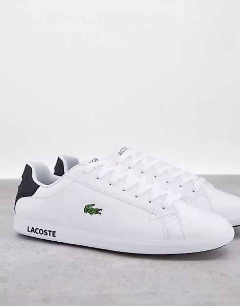 Lacoste – Graduate – Sneaker in Schwarz-weiß günstig online kaufen
