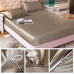 DEBAIJIA Bettdecke, Kopfkissen + Topper Satin günstig online kaufen