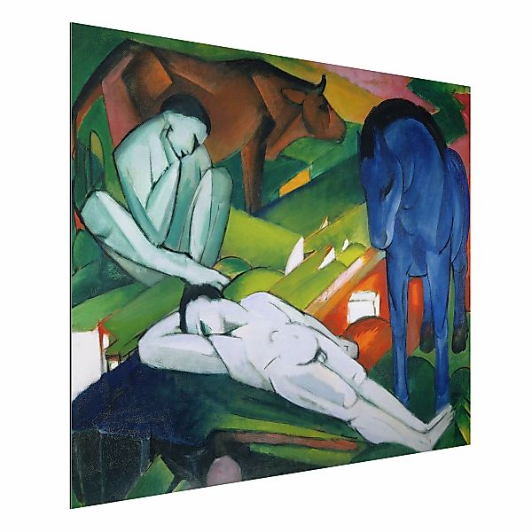 Alu-Dibond Bild - Querformat 4:3 Franz Marc - Hirten günstig online kaufen