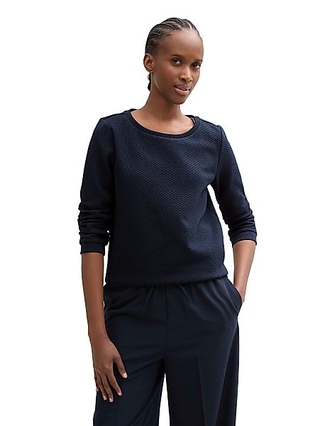 TOM TAILOR Denim Sweatshirt mit gerafften günstig online kaufen