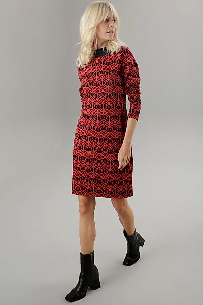 Aniston SELECTED Jerseykleid, mit Retro-Muster günstig online kaufen