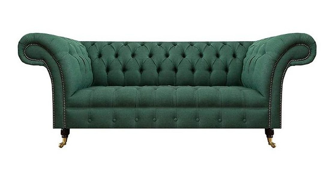 Xlmoebel Sofa Neues grünes Luxus-Sofa Chesterfield für drei Personen im Woh günstig online kaufen