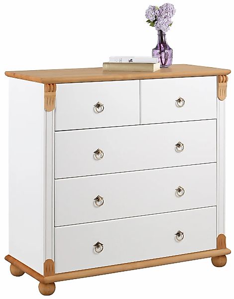 OTTO home Schubkastenkommode "Tessin" aus massiver, FSC zertifizierter Kief günstig online kaufen