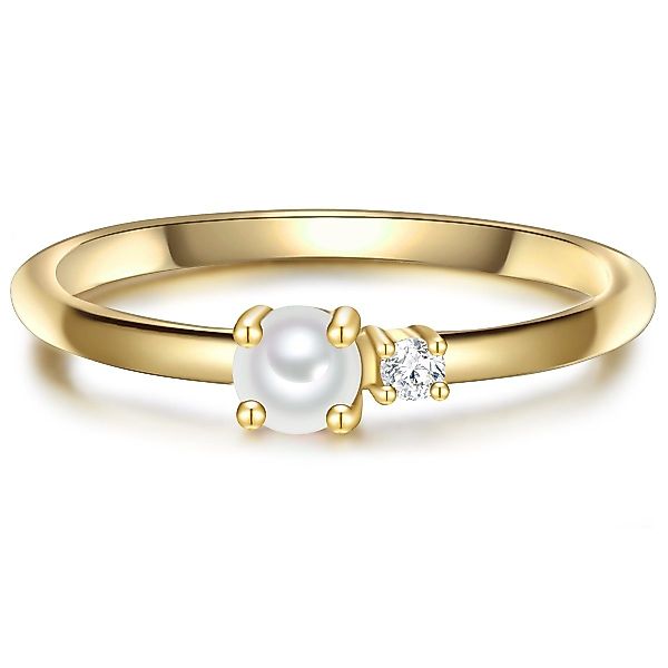 Glanzstücke München Silberring gelbgold, aus Sterling günstig online kaufen