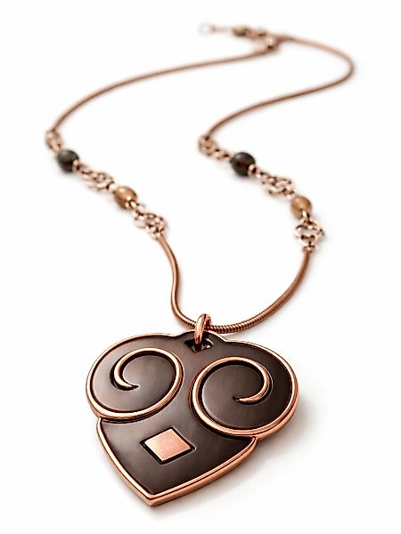 COLLEZIONE ALESSANDRO Lange Kette "Uta" Herzanhänger mit Kunstharzeinlage günstig online kaufen