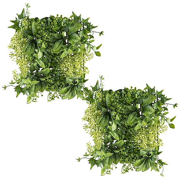 Kunstpflanze Wandmatte Blätter-Mix, Creativ green, Höhe günstig online kaufen