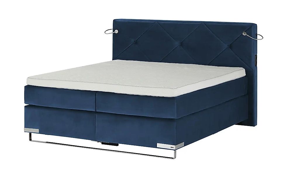 Musterring Boxspringbett Premiumversion Dubai ¦ blau ¦ Maße (cm): B: 217 H: günstig online kaufen