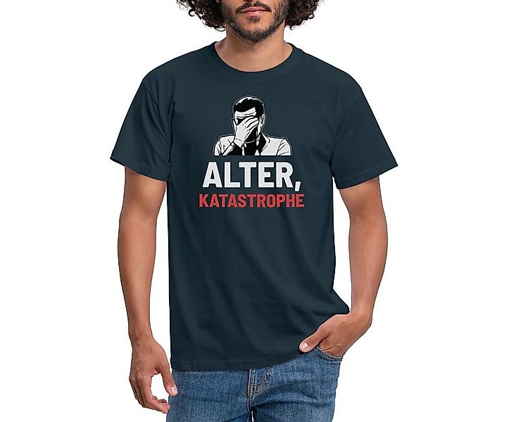 Spreadshirt T-Shirt Alter Katastrophe Facepalm Männer T-Shirt (1-tlg) günstig online kaufen