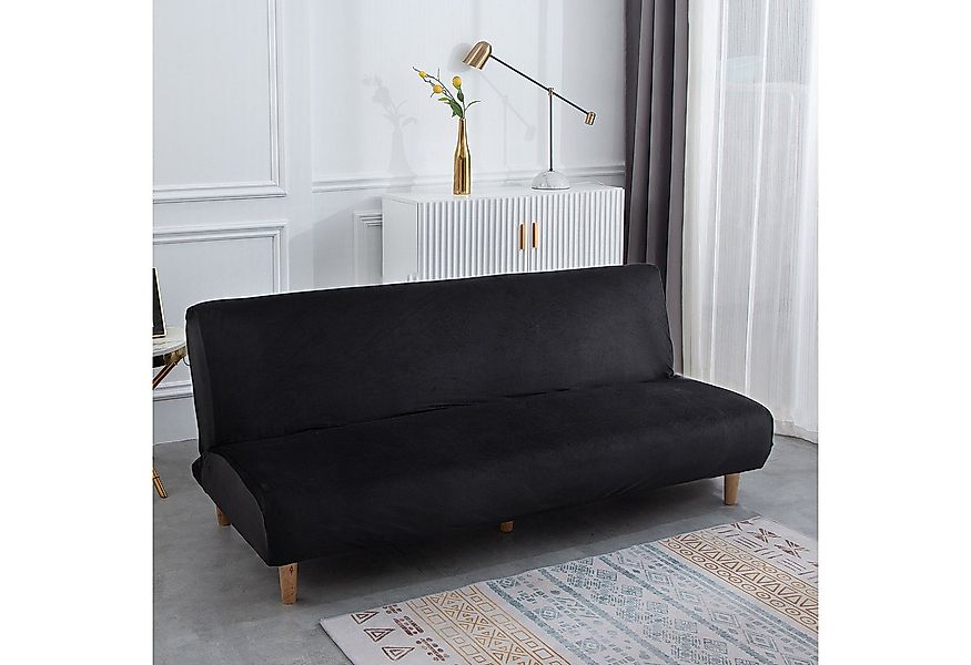 BTTO Sofahusse Samt Sofabezug ohne Armlehnen,Stretch Futon Schutz, Armlose günstig online kaufen