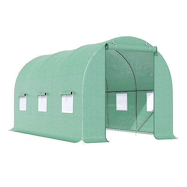 Outsunny Foliengewächshaus Folientunnel, Frühbeet mit Fenster, günstig online kaufen