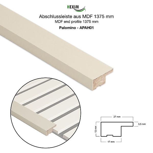 Hexim Wanddekoobjekt APAH01 (Abschlussleiste 137,5x2,7cm passend günstig online kaufen